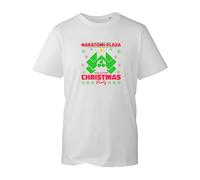 Nakatomi Plaza Christmas Party T-Shirt, Funny Xmas Festive Gift Kids Adult Unisex Gift Tee Top (White, 2XL)