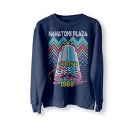 Nakatomi Plaza Party 1988 Christmas Jumper, Ugly Sweater, Christmas Sweatshirt, Xmas Funny 80's Die Movie Bruce_Navy_2XL