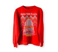 Nakatomi Plaza Party 1988 Christmas Jumper, Ugly Sweater, Christmas Sweatshirt, Xmas Funny 80's Die Movie Bruce_RED_XL