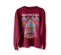 Nakatomi Plaza Party 1988 Christmas Jumper, Ugly Sweater, Christmas Sweatshirt, Xmas Funny 80's Die Movie Bruce_MAR_XL Maroon