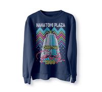 Nakatomi Plaza Party 1988 Christmas Jumper, Ugly Sweater, Christmas Sweatshirt, Xmas Funny 80's Die Movie Bruce_NAVY_2XL