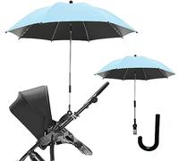 Nakazawa Clip-On Universal Stroller Umbrella with UV Protection, Baby Stroller Parasol 85cm/33.5in Diameter with Umbrella Clip Fixing Device