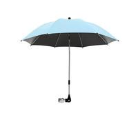 Nakazawa Convenient and Lightweight, Clip-On, Adjustable Steering, Universal, Umbrella Baby Stroller, Stroller Umbrella Attachment for Sun Protection(Blue)