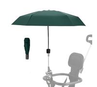 Nakazawa Detachable Baby Pram Umbrella,Clip On Pram Parasol with Free Umbrella Handle, 360° adjustment(Green)