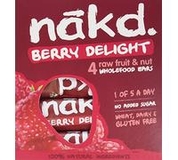 Nakd Berry Delight Natural Fruit & Nut Bars - Vegan - Healthy Snack - Gluten Free - 35g x 4 bars