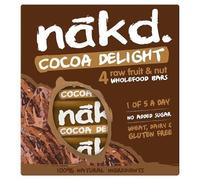 Nakd Bars Cocoa Delight 4x30g (Pack of 2)