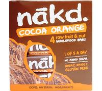 Nakd Bars Orange Chocolate - Gluten-Free, Lactose-Free, Raw, Vegan | 4 bars | Nakd