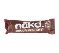 Nakd Cocoa Delight Natural Fruit & Nut Bars - Vegan - Healthy Snack - Gluten Free - 35g x 18 bars