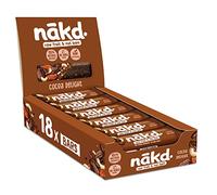 Nakd Cocoa Delight Natural Fruit & Nut Bars - Vegan - Gluten Free - Healthy Snack,s 35 g (Pack of 18)