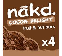 Nakd Cocoa Delight Natural Fruit & Nut Bars - Vegan - Healthy Snack - Gluten Free - 35g x 4 bars