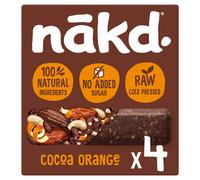 Nakd Cocoa Orange Raw Fruit & Nut Bars 4x35g