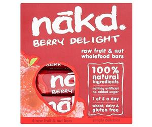 Nakd Free From Berry Delight Multipack 4 x 35g - Pack of 6