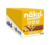 Nakd Lemon Drizzle Natural Fruit & Nut Bars - Vegan - Healthy Snack - Gluten Free, 35 g (Multipack case 48 Bars)