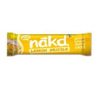 Nakd Lemon Drizzle Natural Fruit & Nut Bars - Vegan - Healthy Snack - Gluten Free - 35g x 18 bars