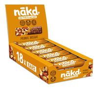 Nakd Peanut Delight Natural Fruit & Nut Bars - Vegan - Healthy Snack - Gluten Free - 35g x 18 bars