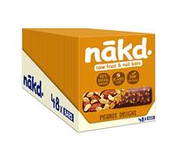 Nakd Peanut Delight Natural Fruit & Nut Bars - Vegan - Healthy Snack - Gluten Free - 35g x 48 bars