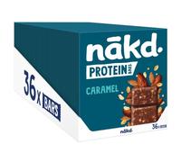 nakd. Protein bars Caramel - 7g plant-based protein - 100% Natural ingredients - No added sugar - Vegan - 36 x 45g bars - 2620g