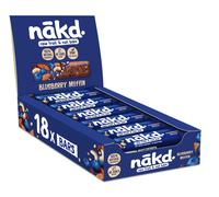 Nakd. Raw Fruit & Nut Bars Blueberry Muffin 18x35g 18 Bars