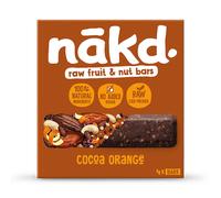 Nakd Raw Fruit & Nut Cocoa Orange Bars 4 x 35g