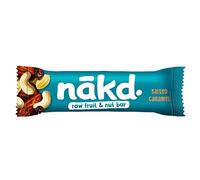 Salted Caramel - Nakd Raw Fruit Nut Bars 35g Each - Gluten Wheat Dairy Sugar Free (Pack of 4)