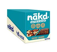 Nakd Salted Caramel Natural Fruit & Nut Bars - Vegan - Healthy Snack - Gluten Free, 35 g (Multipack case 48 Bars)