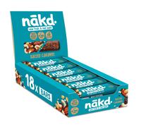 Nakd Salted Caramel Natural Fruit & Nut Bars - Vegan - Healthy Snack - Gluten Free - 35g x 18 bars