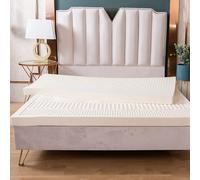 NAKEAH 100% Natural Latex Topper Firm -Firm - 1/2/3 Inch - Twin Size - Durable and Not Easy to Collapse,Memory Foam Mattress Topper,Natural Latex Mattress,5cm,100x190cm
