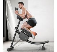 NAKEAH Ab Trainer, Freestanding Ab Machine for Home Gym, Adjustable Abdominal Exercise Equipment, Black