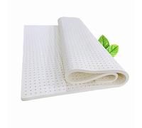 NAKEAH Natural Latex Mattress, Double Bed, Medium Firm Feel Mattress Topper for Back Pain with Removable Cover Pressure Relieving,2.5cm,90x190cm