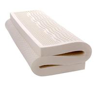 NAKEAH Organic Latex Mattress Topper - Durable, Cooling, and Breathable Foam - 2.5cm, 90x190cm