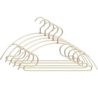 NAKEAH WTL Shoulderless Clothes Rack Space Saving Clothes Rack Clothes Storage Rack Coat Pants Drying Rack (Colour: Rose Gold) Drying rack (Color : Gold)