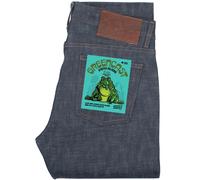 Naked and Famous Denim Weird Guy Greencast Stretch Selvedge - Indigo 31 31