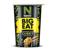 Naked Big Eat Singapore Curry Egg Noodles, 104 g (Pack of 6)