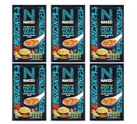Naked Chinese Style Hot & Sour Ramen Noodle Soup 6 Pack - 6 x 25g - Instant Tangy & Spicy Noodles - Quick & Easy Meal - Includes Gifty Goodness Shopping List