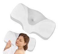 Naked Contour Pillow - Ergonomic Memory Foam Pillow | Cushion With Neck Contour, Sleep Pillow With Neck Support, Breathable Pillow With Cervi Stone Support
