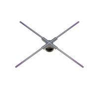 Naked Eye 3D Fan Projector Air Imaging Hologram Advertising Machine LED Rotating Light Without Screen Display Festival Advertising Display