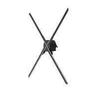 Naked-Eye 3D Holographic Projector Hologram Player LED Fan Stereoscopic Display Imaging Advertising Light Decoration For Halloween,Christmas(80cm 1280LED)