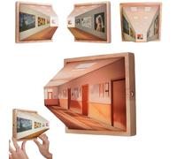 Naked Eye 3D Vision Night Light, Creative Wall-Mounted Decorative Lamp, Classic Art Work Design 3D Illusion Lamp, 3D Visual Effect Night Light, for Bedroom,Office Atmosphere Lamp (C-Charging Type)