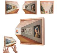 Naked Eye 3D Vision Night Light, Creative Wall-Mounted Decorative Lamp, Classic Art Work Design 3D Illusion Lamp, 3D Visual Effect Night Light, for Bedroom,Office Atmosphere Lamp (B-Charging Type)