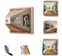 Naked Eye 3D Vision Night Light - Creative Wall-Mounted Decorative Lamp, Classic Art Work Design, Unique Atmosphere Lamp - Art Gallery Suitable for Bedroom, Study, Office (D)