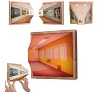 Naked Eye Night Light, Creative Wall Mounted Decorative Lamp, Classic Artwork Design, 3D Illusion Lamp, 3D Visual Effect, Night Light, for Bedroom, Office, Atmosphere Lamp