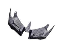 Naked Front Spoiler For YZFR3 For R25 2014-2021 Front Aerodynamic Fin Windshield Fairing Wing Shell Cover Motorcycle ABS Front Fairing Winglet Fairing Winglets(ABS carbon fiber)