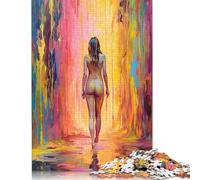Naked Girl In Paint 1000 Piece Jigsaw Puzzle for Adults Family Game Teens Jigsaw Puzzle 1000pcs (75x50cm)