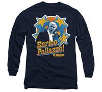Naked Gun Enrico Pallazzo Mens Long Sleeve T Shirt, Navy, S