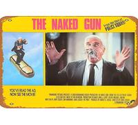 Naked Gun: From The Files Of Police Squad! 1988 Vintage Movie Poster Tin Sign,Retro of Classic Old Film Poster Metal Sign TV Bar Wall Club Restaurant Man Cave Wall Decoration 8x12 Inches Retro Plaques