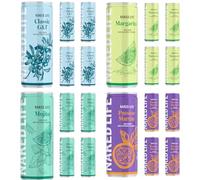 Naked Life Non Alcoholic Cocktails - Mixed Trial Pack - Alcohol Free Gin, Mojito, Margarita & Passion Martini - Low Sugar, Low Calorie Mocktails Ready to Drink - 16 x 250ml Pre Mixed Cocktail Cans