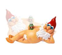 Naked Lying Garden Gnome, Resin Material, Mischievous Garden Statue, Novel and Interesting Gifts, Courtyard, Outdoor,Lawn Decoration
