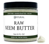 Naked Neem Organic Butter-Shea Butter, Coconut Oil, Oil, Leaf, Marula Oil, Kokum Butter, Rosemary (8 Ounce)