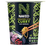 NAKED Noodle, Vegetarian Singapore Style Curry Egg Noodles Pot, 78 g (Pack OF 12)