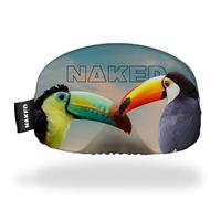 NAKED Optics Ski Goggles Protection Cover, Microfibre Protective Cover, Ski Goggle Cover, Scratch Protection Ski Goggles Protective Cover, Goggle Sock, One Size, Compatible with All Ski Goggles (Tucan